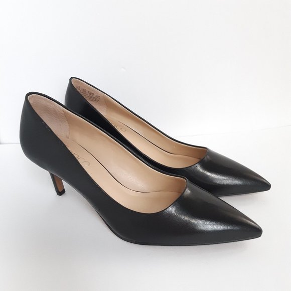 NEW | Franco Sarto | Black Leather Pumps 6M - Picture 9 of 9